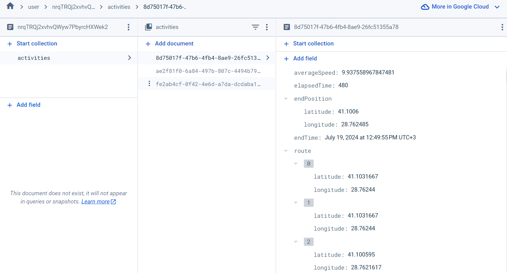 Firebase Veritabanı